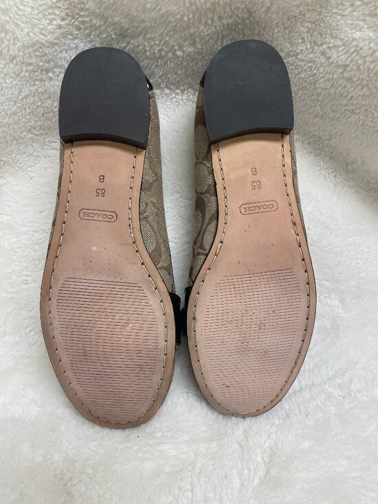 Women's Sz 8.5 B Coach Elkie Slip-on Loafers w/Logo Pattern F2070/H10 - Picture 8 of 9